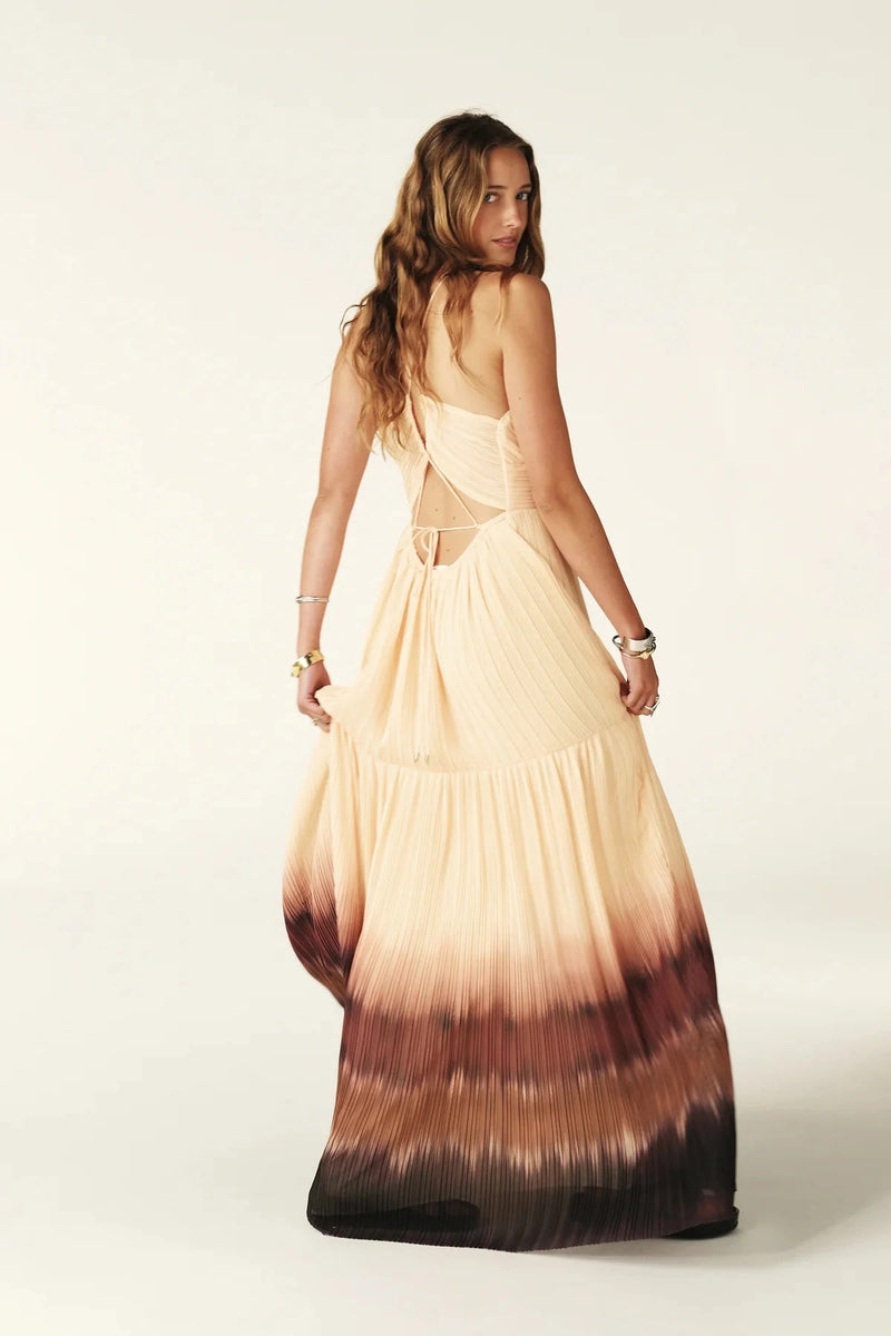 Ba&sh Wila V Neckline Maxi Dress- Rose – Styleartist
