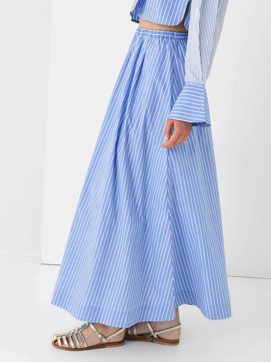 Cotton maxi outlet skirt striped