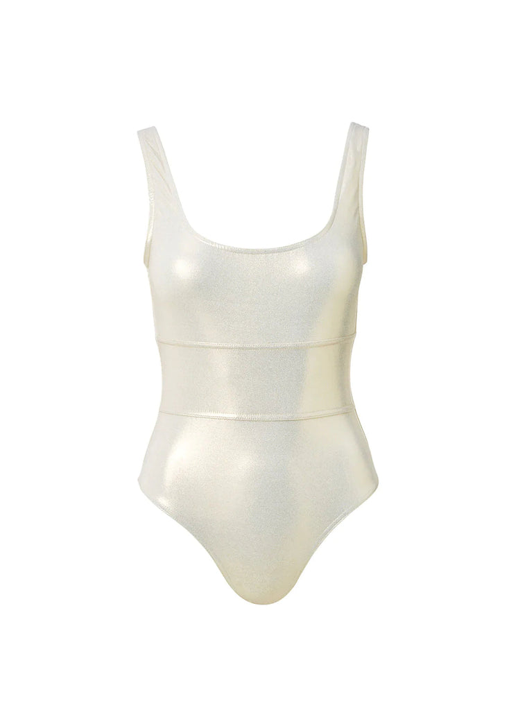 Melissa Odabash Perugia Scoop Neck Swimsuit- Gold - Styleartist