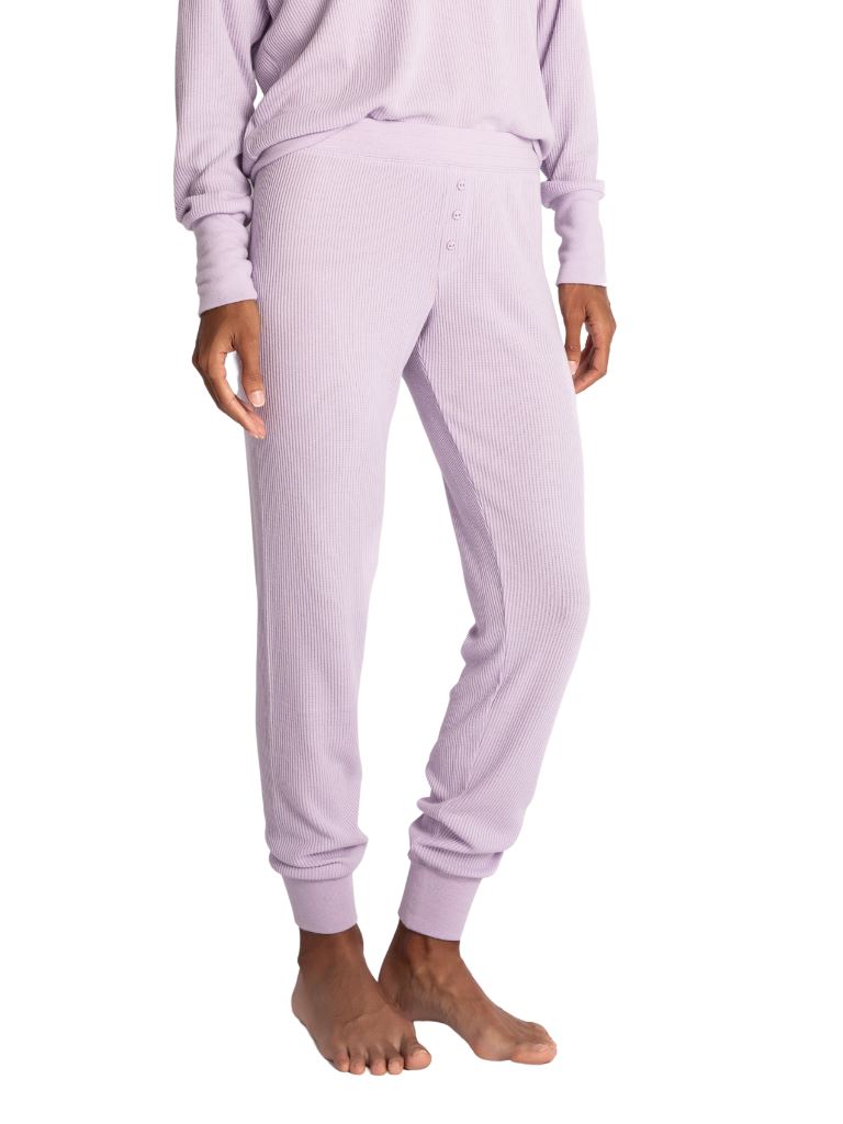 PJ Salvage Textured Lounge Solid Jammie Pant- Heather Grey