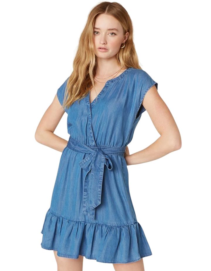 BB Dakota Into The Indigo Dress - Medium Blue - Styleartist