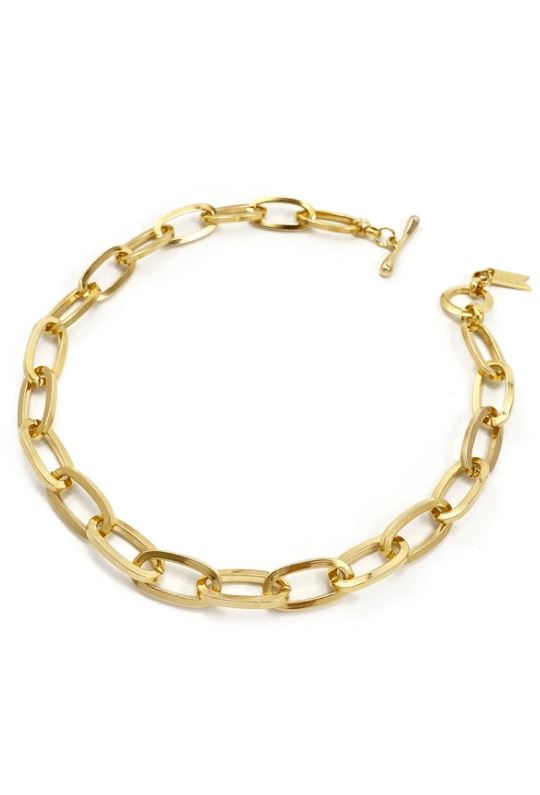 Biko Essential Chainlink Collar Necklace - Gold - Styleartist