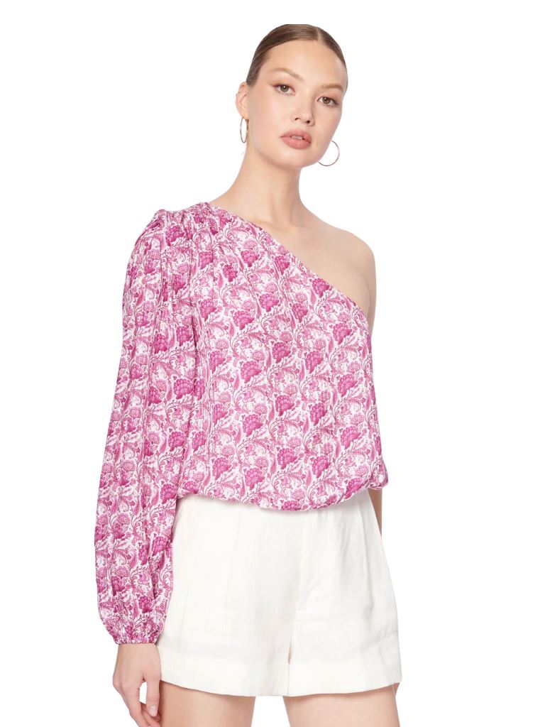 Cami NYC Lenore One Shoulder Top - Pansy Paisley - Styleartist