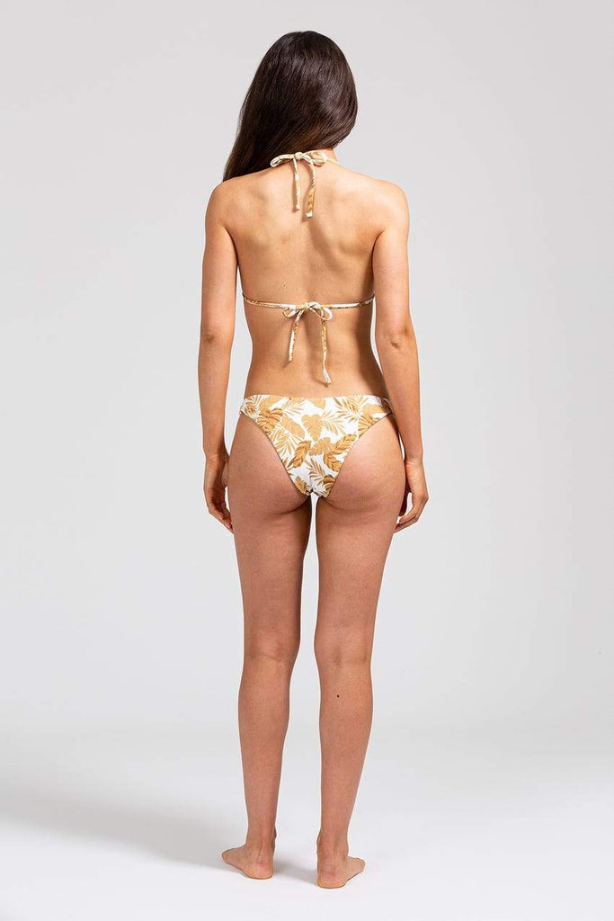 Eberjey Vintage Palm Nessa Bikini Top- Off White/Straw - Styleartist