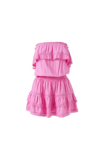 Melissa Odabash Salma Strapless Mini Dress- Pink - Styleartist