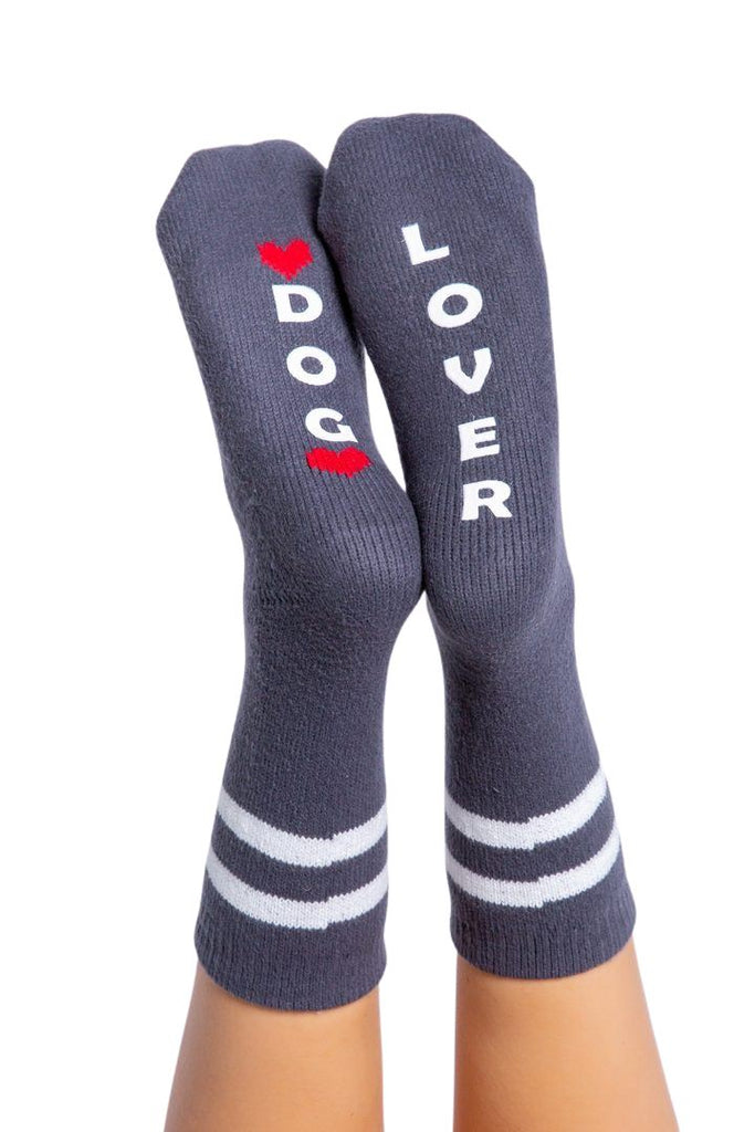 PJ Salvage Fun Socks Dog Lover- Charcoal - Styleartist