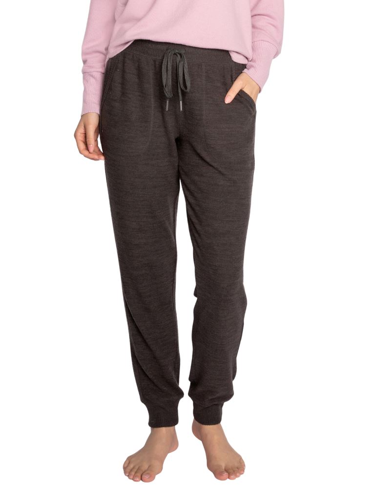 PJ Salvage Peachy in Colour Banded Pant- Slate Melange - Styleartist