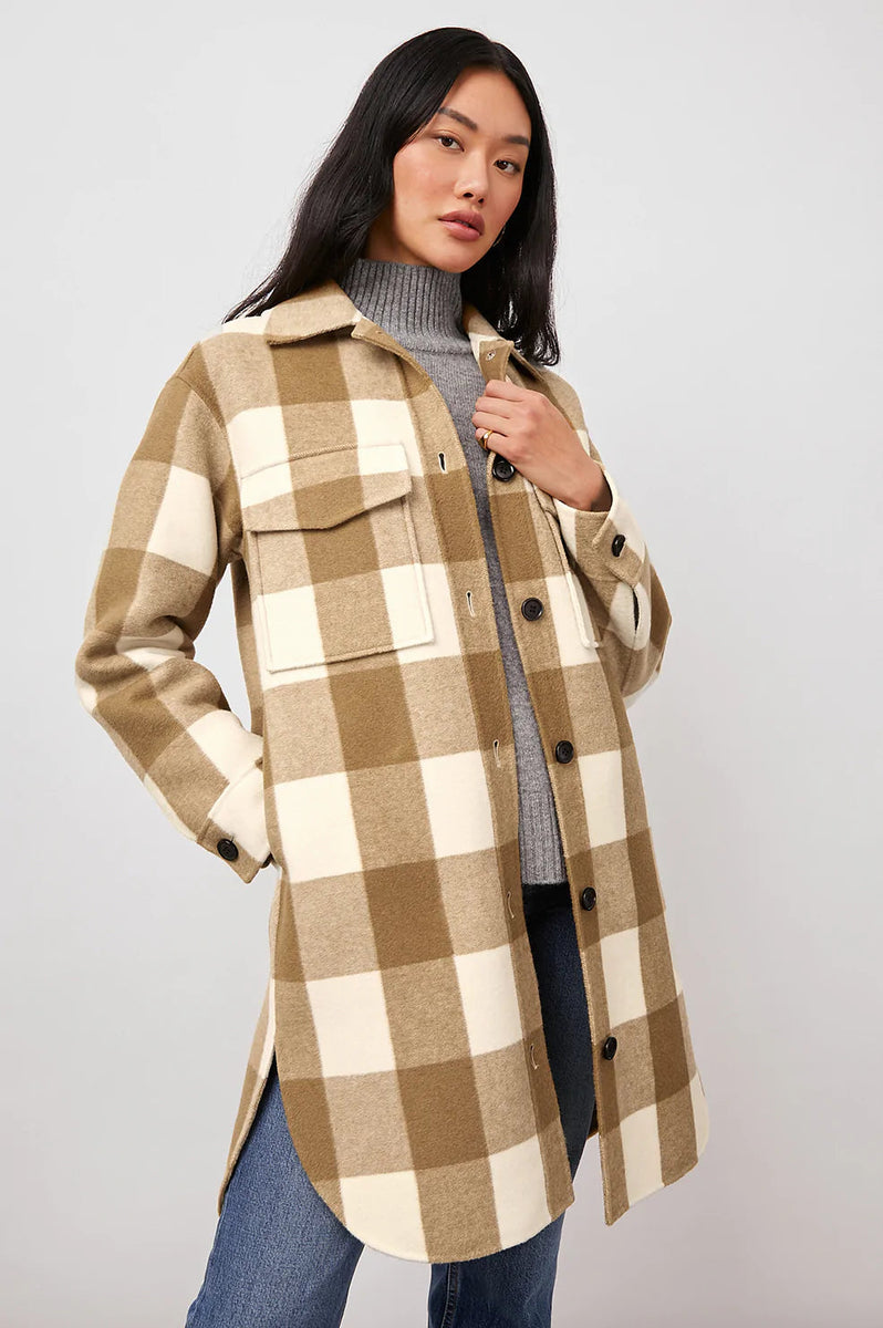 BRUNETTE THE LABEL - Plaid Shirt Jacket