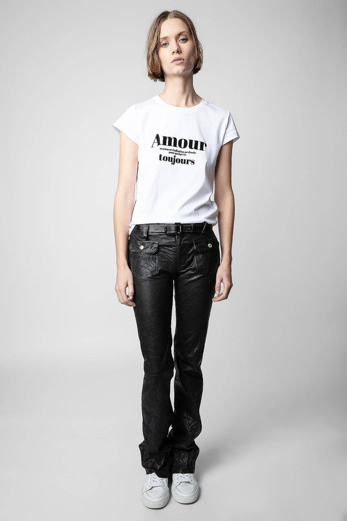 Zadig & Voltaire Skinny Amour Toujours T-shirt - White - Styleartist