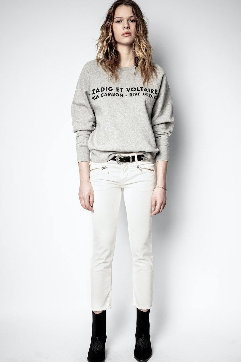 Zadig & Voltaire Upper ZV Address Sweatshirt- Grey – Styleartist