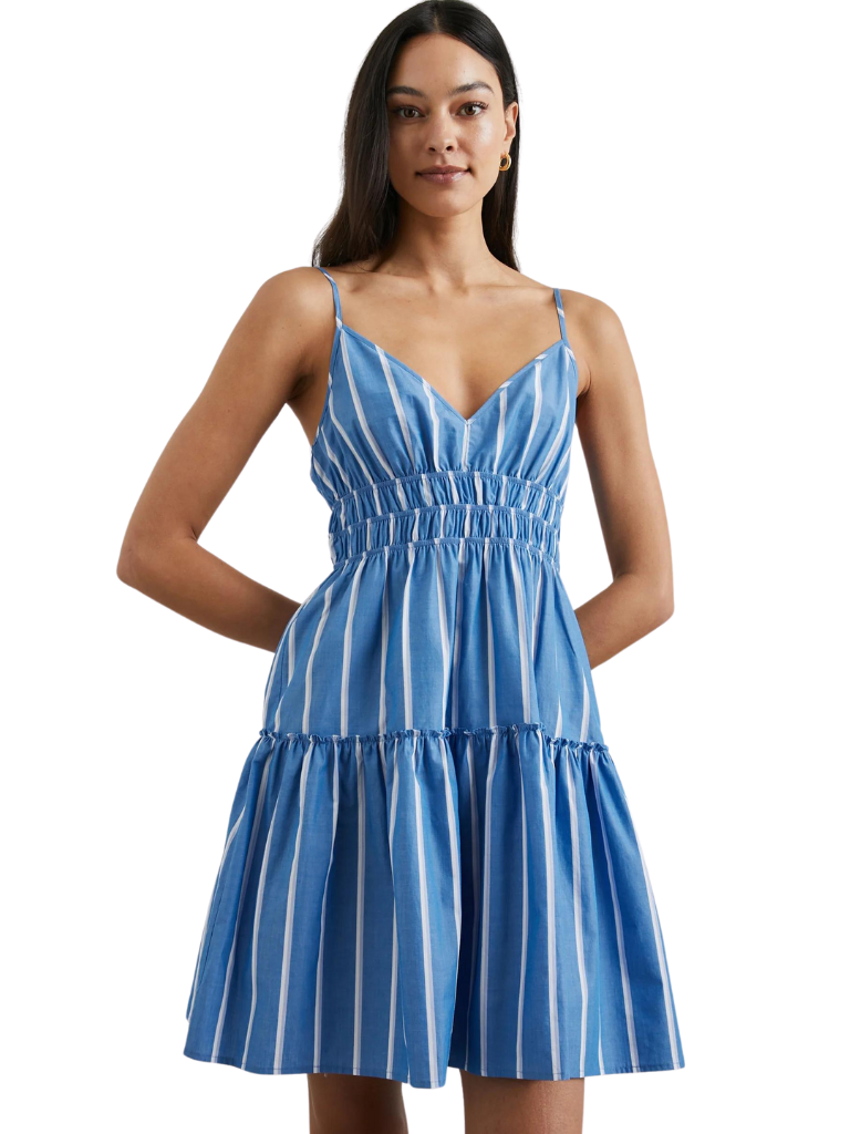 Rails Carmen Mini Cotton Poplin Dress - Boiro Stripe - Styleartist