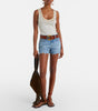 7 For All Mankind June Raw Hem Denim Shorts- Round-up - Styleartist