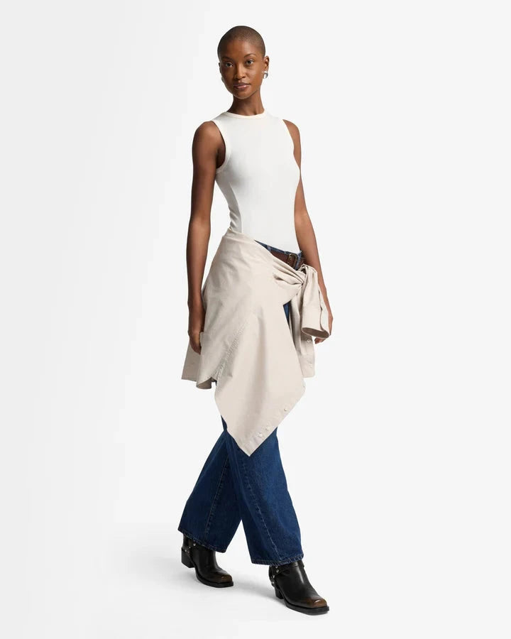 7 For All Mankind Twisted Bonnie Barrel Leg Jean- Radar - Styleartist