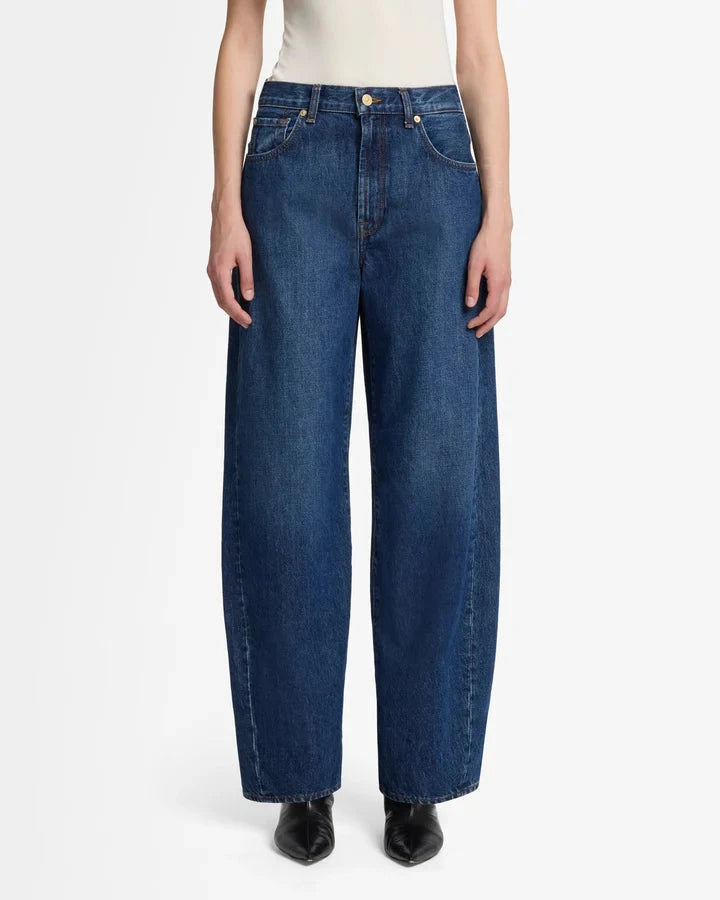 7 For All Mankind Twisted Bonnie Barrel Leg Jean- Radar - Styleartist