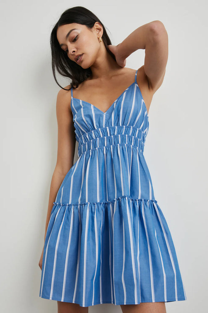 Rails Carmen Mini Cotton Poplin Dress - Boiro Stripe - Styleartist