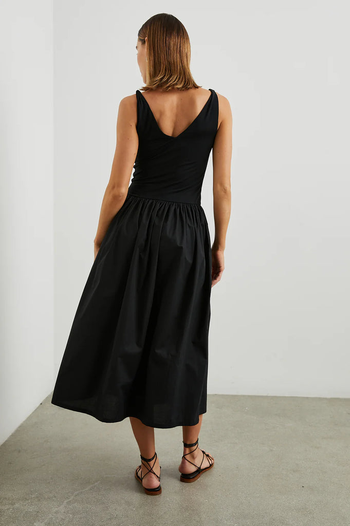 Rails Franca Midi Dress- Black - Styleartist