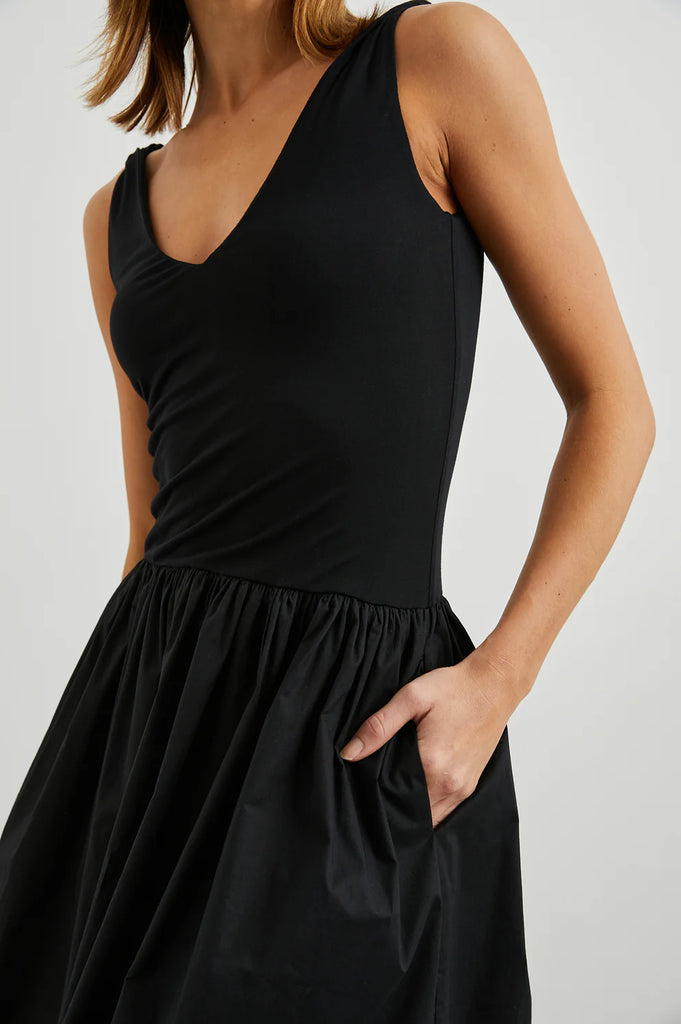 Rails Franca Midi Dress- Black - Styleartist