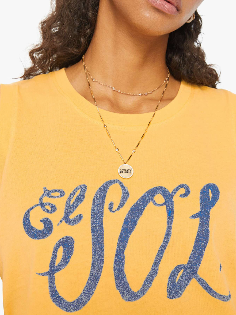 Mother Denim Strong and Silent Type Muscle Tee - El Sol - Styleartist