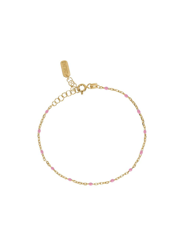 Thin Rosary Bracelet - Gold - Styleartist