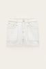 Ba&sh Bevy Denim Cargo Shorts- Ecru - Styleartist