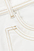 Ba&sh Bevy Denim Cargo Shorts- Ecru - Styleartist