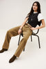 Ba&sh Fima Wide Leg Drawstring Trousers- Camel - Styleartist