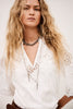 Ba&sh Malo Embroidered Mini Dress- Ecru - Styleartist