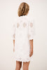 Ba&sh Malo Embroidered Mini Dress- Ecru - Styleartist
