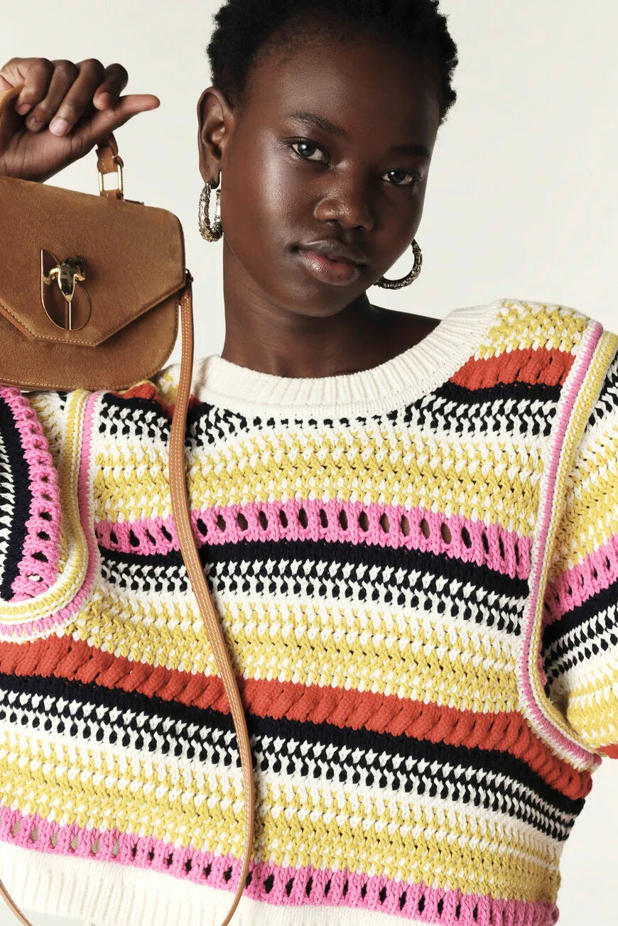 Ba sh Romy Reversible Cardigan Multicolour Styleartist