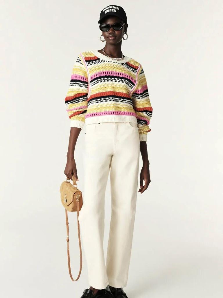 Ba&sh Romy Reversible Cardigan- Multicolour - Styleartist