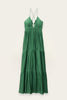 Ba&sh Wasta Satin Maxi Dress- Green - Styleartist