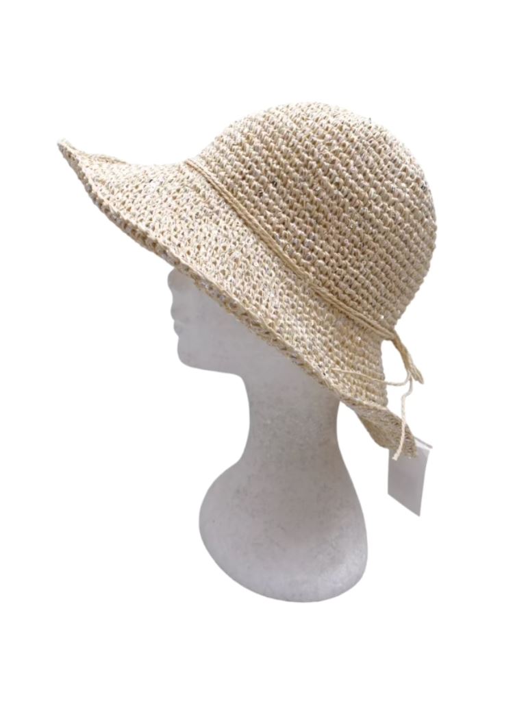 Bucket Hat - Natural With Metallic - Styleartist