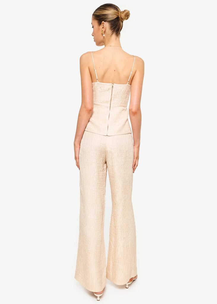 Cami NYC Serra Wide Leg High Rise Pant- Bone - Styleartist