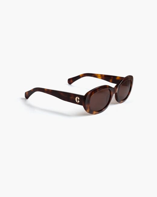 Corlin Eyewear Carpi Oval Shape Sunglasses - Tortoise/Brown - Styleartist