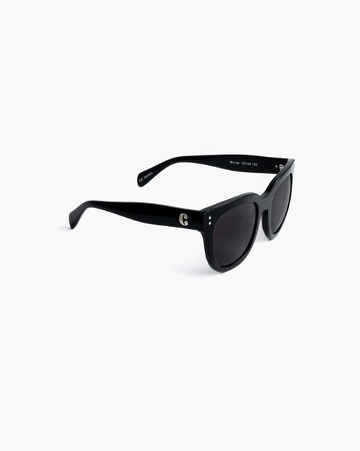 Corlin Eyewear Monza Oversize Frame Sunglasses- Black/Black - Styleartist