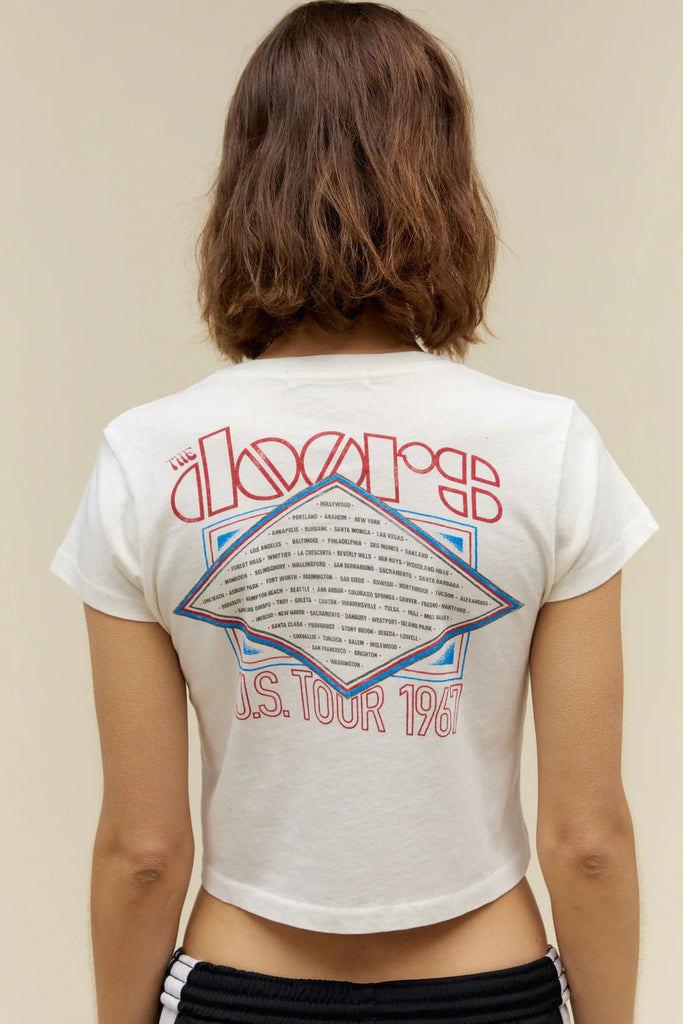 Daydreamer The Doors Light My Fire Camp Tee- White - Styleartist