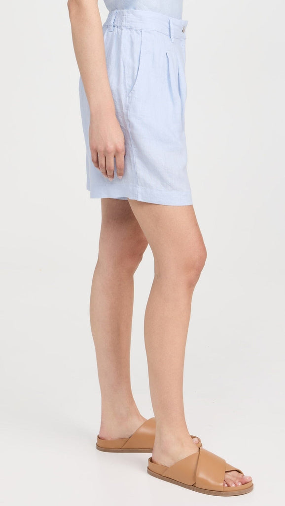 Donni Linen Pleated Short- Cloud - Styleartist