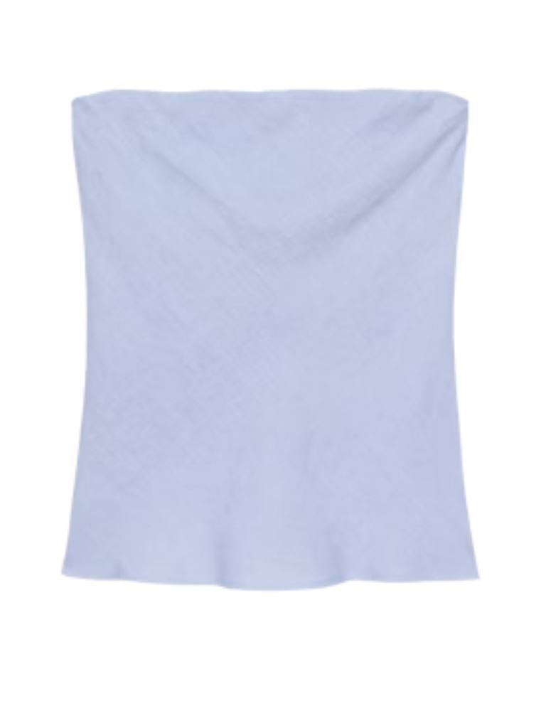 Donni Linen Tube Top- Cloud - Styleartist