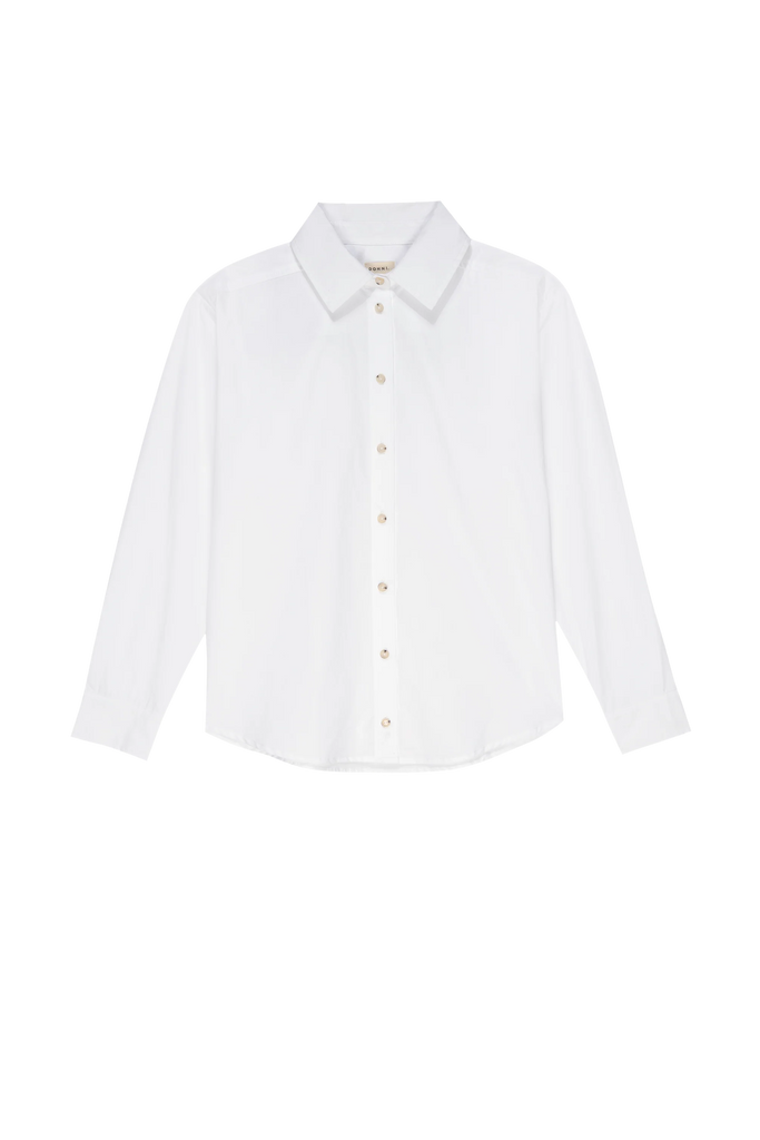 Donni Pop Button-Down Shirt - Powder - Styleartist