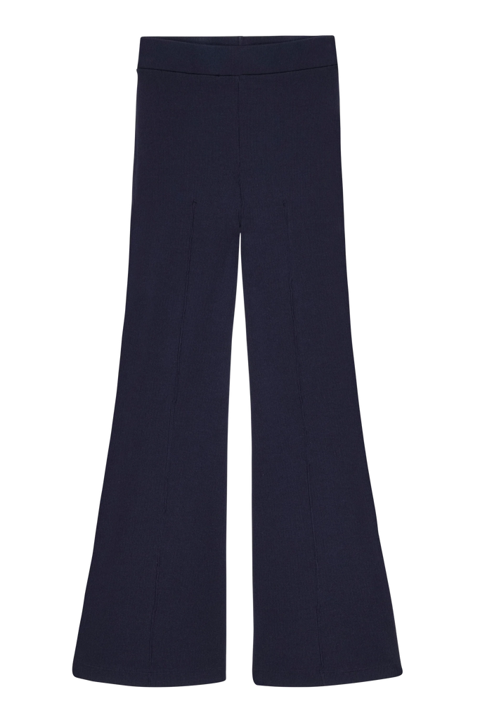 Donni The Rib Kick Flare Pant - Navy - Styleartist