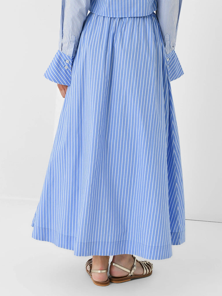 Faithfull The Brand Scanno Cotton Maxi Skirt- Baratti Stripe - Styleartist
