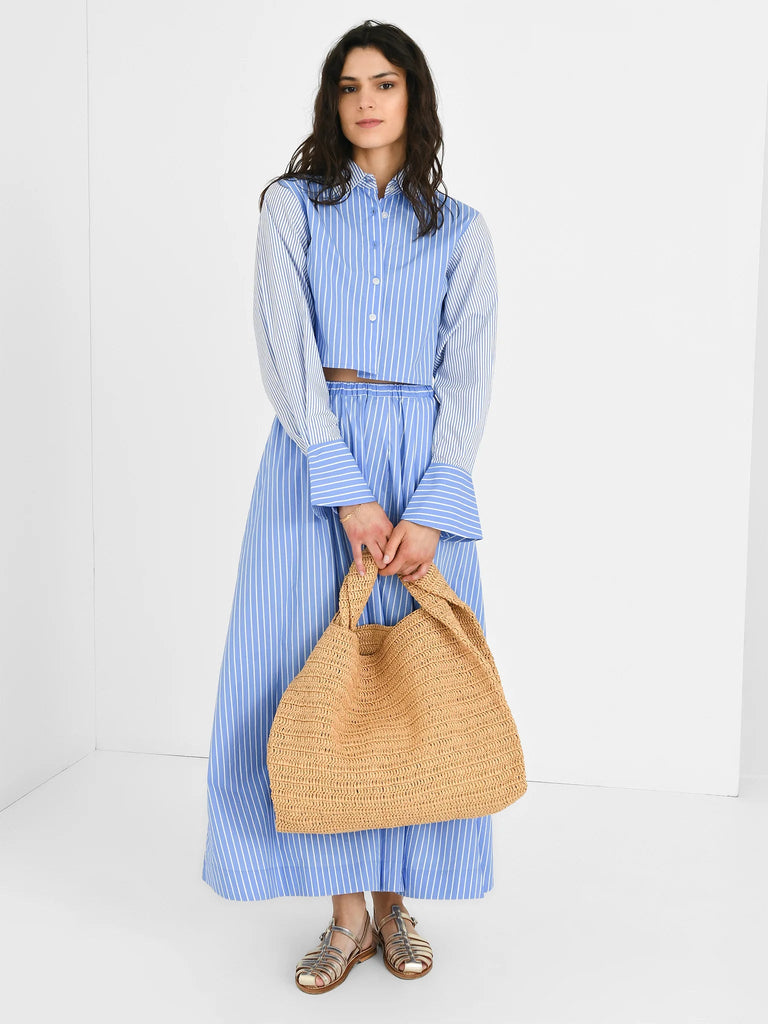 Faithfull The Brand Scanno Cotton Maxi Skirt- Baratti Stripe - Styleartist