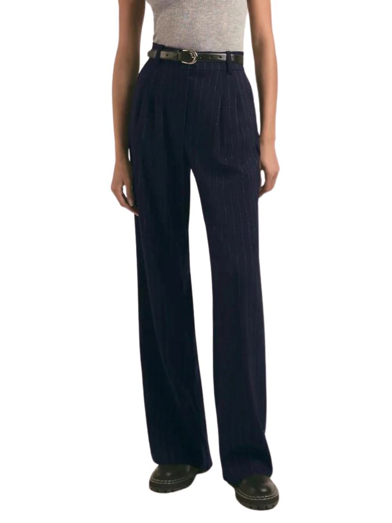 Favorite Daughter The Dream Favorite Pant - Navy Pinstripe - Styleartist