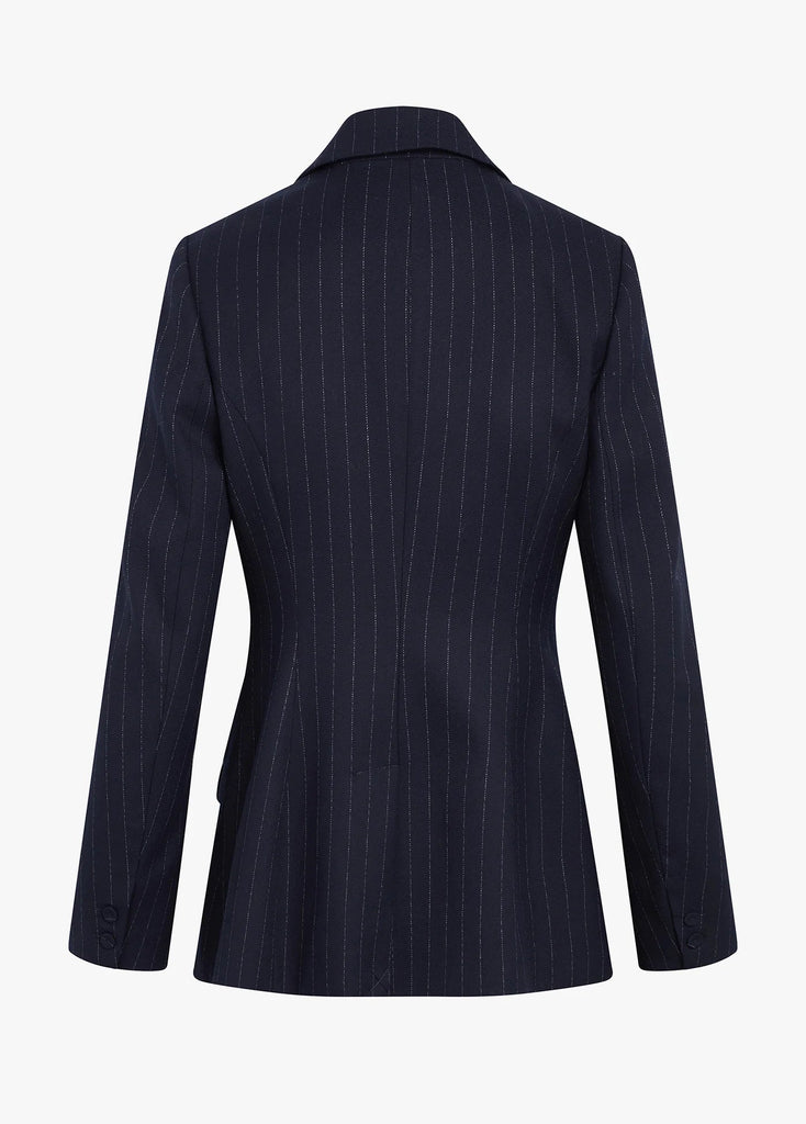 Favorite Daughter The Favorite Blazer- Navy Pinstripe - Styleartist