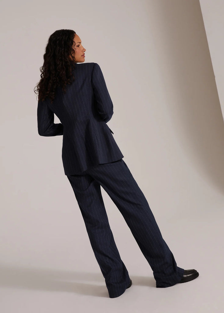 Favorite Daughter The Favorite Blazer- Navy Pinstripe - Styleartist