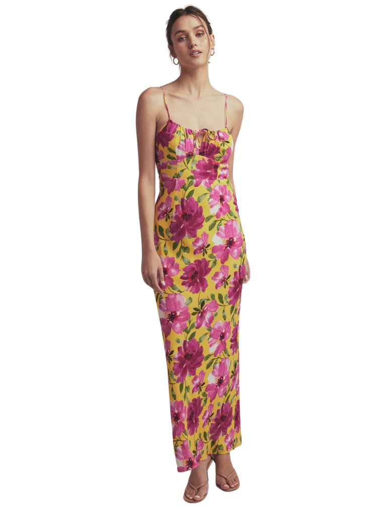 Favorite Daughter The One That Got Away Midi Dress- Bold Camellia - Styleartist