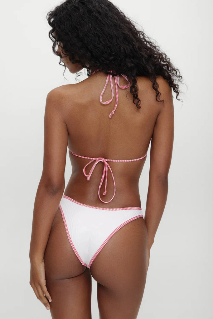 Frankies Bikinis X Bella Hadid Dove Bikini Bottom- Weekend At The Farm - Styleartist