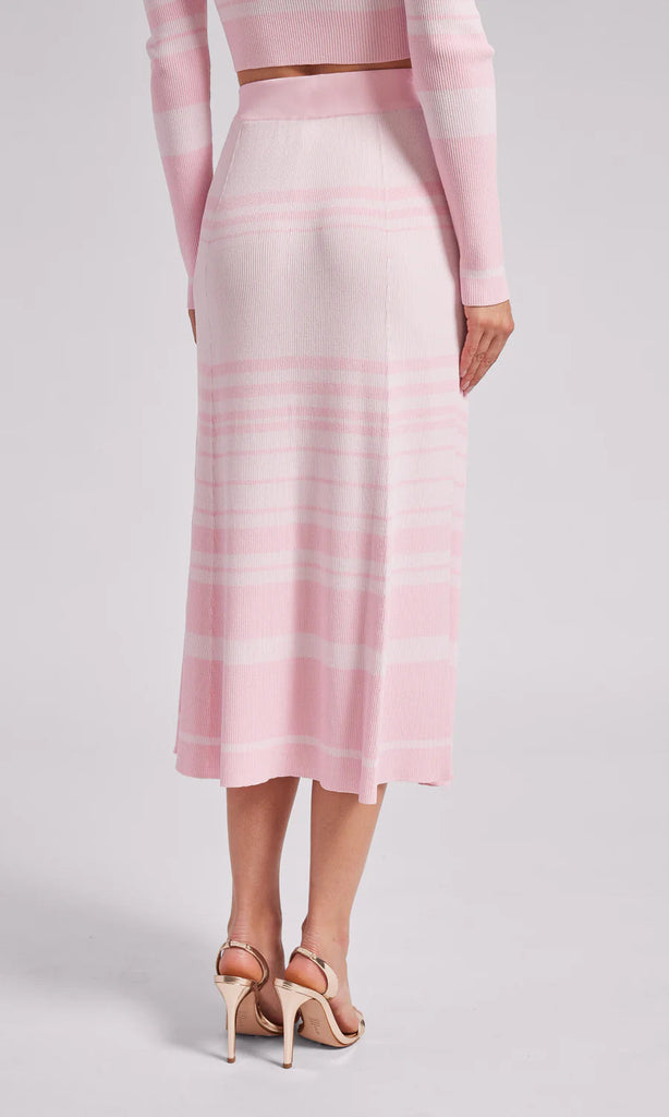 Generation Love Tiana Knit Skirt- Pink Stripe - Styleartist