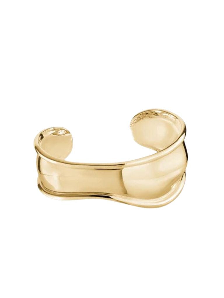 Gold / Silver Plated Bold Large Cuff Bracelet - Styleartist