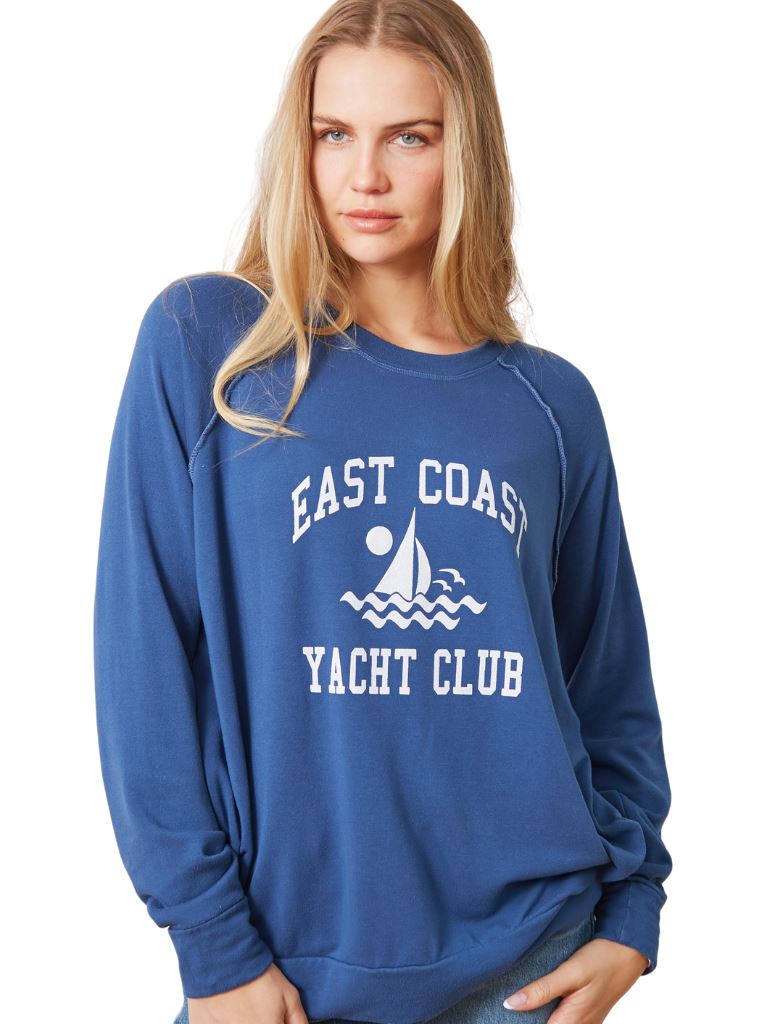 Good Hyouman Vita East Coast Yacht Club Sweatshirt- Coronet Blue - Styleartist